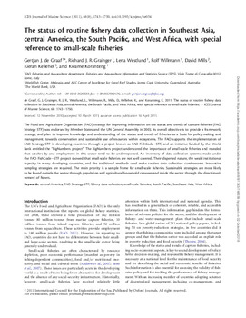 The status of routine fishery data collection in Southeast Asia, central America, the South Pacific, and West Africa, with special reference to small-scale fisheries