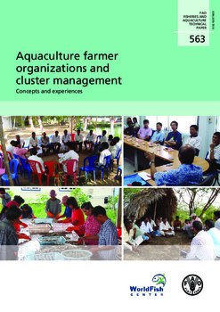 Aquaculture farmer organizations and cluster management: concepts and experiences