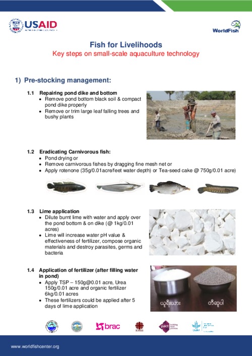 Small Scale Aquaculture (SSA) and COVID-19