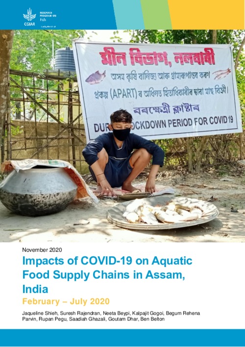 Impacts of COVID-19 on aquatic food supply chains in Assam, India February - July 2020