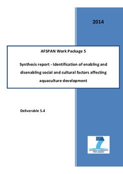 Synthesis report: Identification of enabling and disenabling social and cultural factors affecting aquaculture development