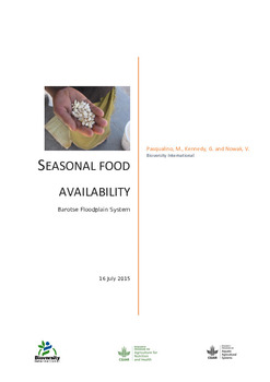 Seasonal food availability: Barotse floodplain system