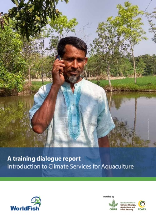 A training dialogue report: Introduction to Climate Services for Aquaculture