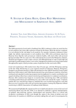 Status of coral reefs, coral reef monitoring and management in Southeast Asia 2004