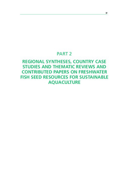Freshwater fish seed resources and supply: Africa regional synthesis