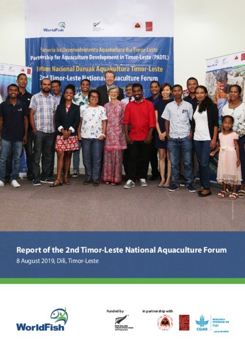 Report of the 2nd Timor-Leste National Aquaculture Forum
