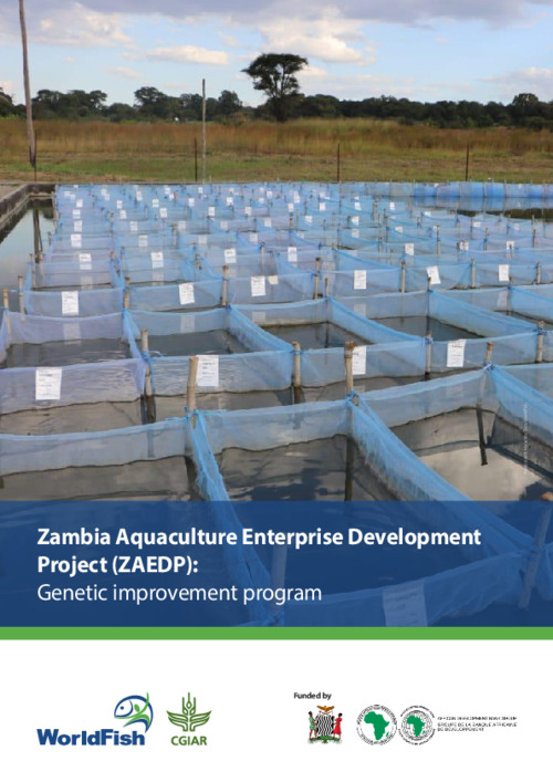 Zambia Aquaculture Enterprise Development Project (ZAEDP): Genetic improvement program