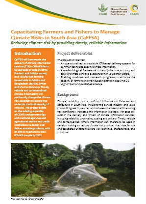 Capacitating Farmers and Fishers to Manage Climate Risks in South Asia (CaFFSA)
