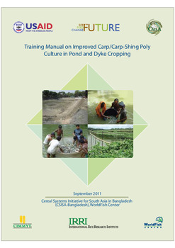 Training Manual on improved carp/carp-shing poly culture in pond and dyke cropping