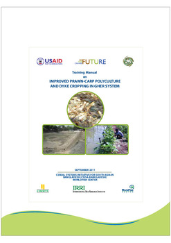 Training manual on improved prawn-carp polyculture and dyke cropping in Gher system