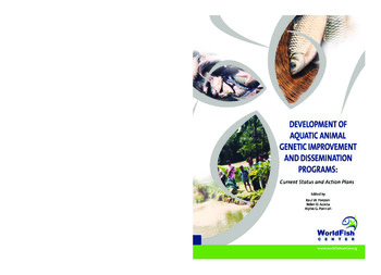 Development of aquatic animal genetic improvement and dissemination programs : current status and action plans