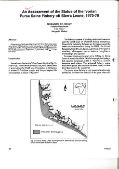 An assessment of the status of the Ivorian purse seine fishery of Sierra Leone, 1970-78