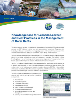 Knowledgebase for lessons learned and best practices in the management of coral reefs