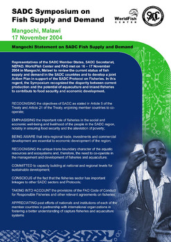 SADC symposium on fish supply and demand