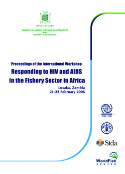 Proceedings of the international workshop responding to HIV and AIDS in the fishery sector in Africa