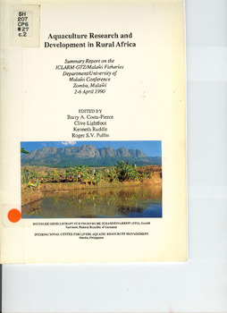 Aquaculture research and development in rural Africa: summary report