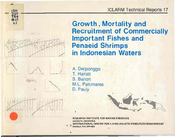 Growth, mortality and recruitment of commercially important fishes and penaeid shrimps in Indonesian waters