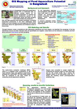 GIS mapping of pond aquaculture potential in Bangladesh