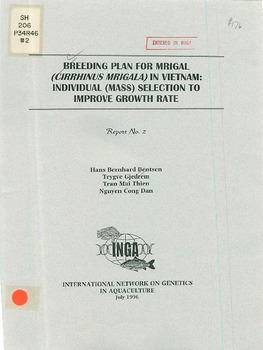 Breeding plan for mrigal (Cirrhinus mrigala) in Vietnam: individual (mass) selection to improve growth rate