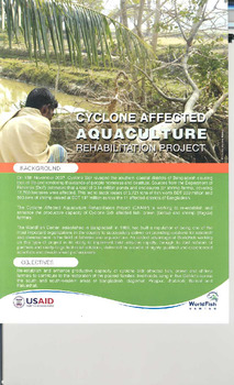 Cyclone affected aquaculture rehabilitation project