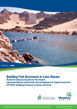 Building fish enclosure in Lake Nasser
