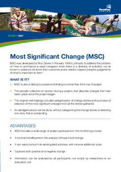 Most significant change (MSC)
