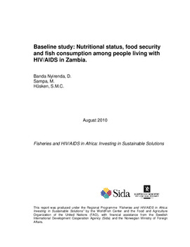 Baseline study: nutritional status, food security and fish consumption among people living with HIV/AIDS in Zambia