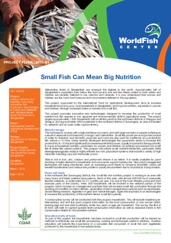 Small fish can mean big nutrition