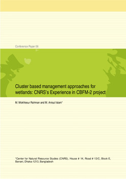 Cluster based management approaches for wetlands: CNRS's experience in the CBFM-2 project