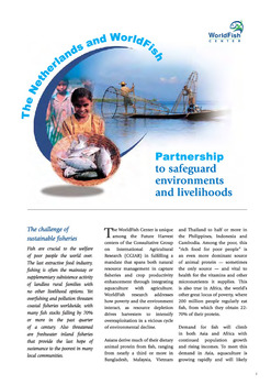 The Netherlands and WorldFish : partnership to safeguard environments and livelihoods