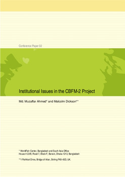 Institutional issues in the CBFM-2 project