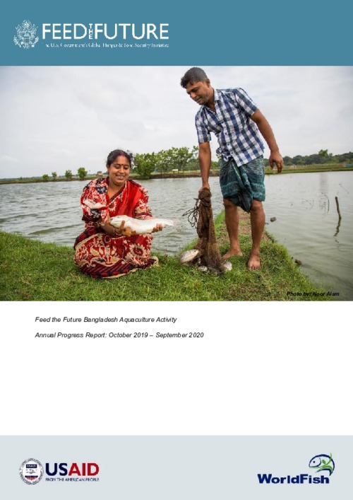 USAID Feed the Future Bangladesh Aquaculture and Nutrition Activity Annual Progress Report (October 2019– September 2020)