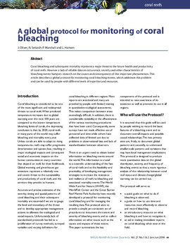 A global protocol for monitoring of coral bleaching