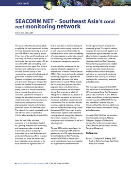 SEACORM Net - Southeast Asia's coral reef monitoring network