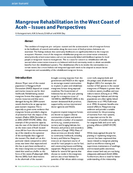 Mangrove Rehabilitation in the West coast of Aceh - Issues and Perspectives