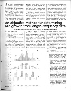 An objective method for determining fish growth from length-frequency data