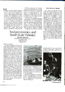 Socioeconomics and small-scale fisheries