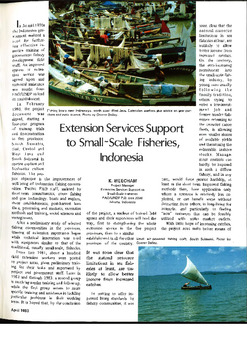 Extension services support to small-scale fisheries, Indonesia