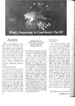 What's happening to coral reefs? Part II