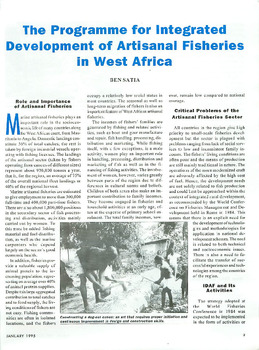 The Programme for Integrated Development of Artisanal Fisheries in West Africa