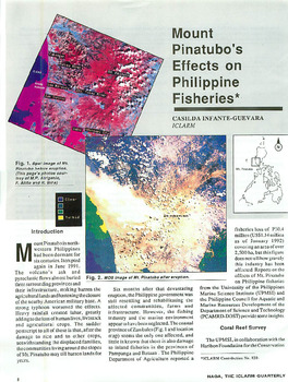 Mount Pinatubo's effects on Philippine fisheries