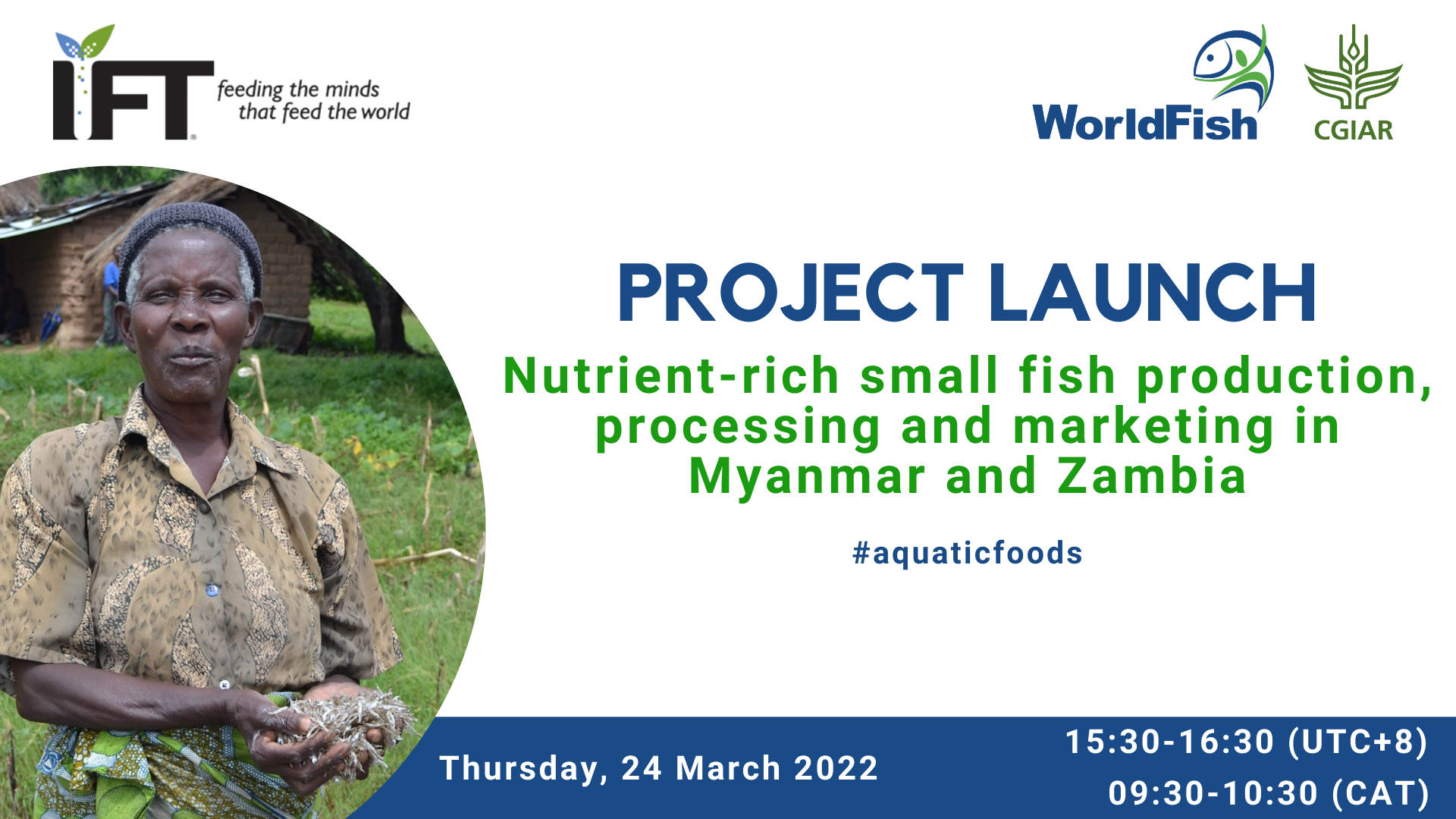 Project Launch: Nutrient-rich small fish production, processing and marketing in Myanmar and Zambia