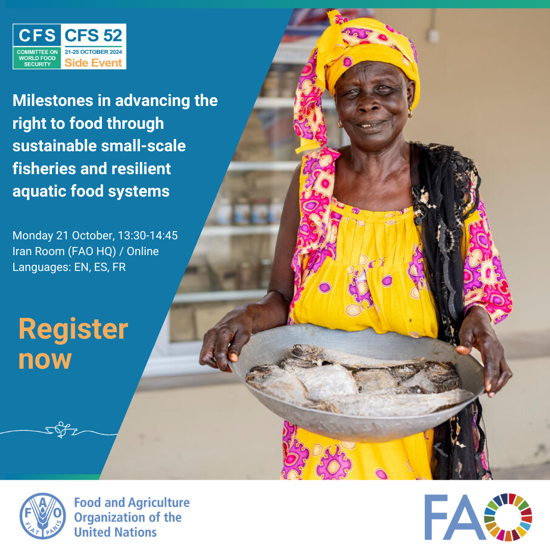 CFS_Milestones in advancing the right to food through sustainable small-scale fisheries and resilient aquatic food systems