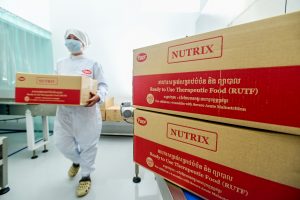 Boxes of Nutrix for health care centers