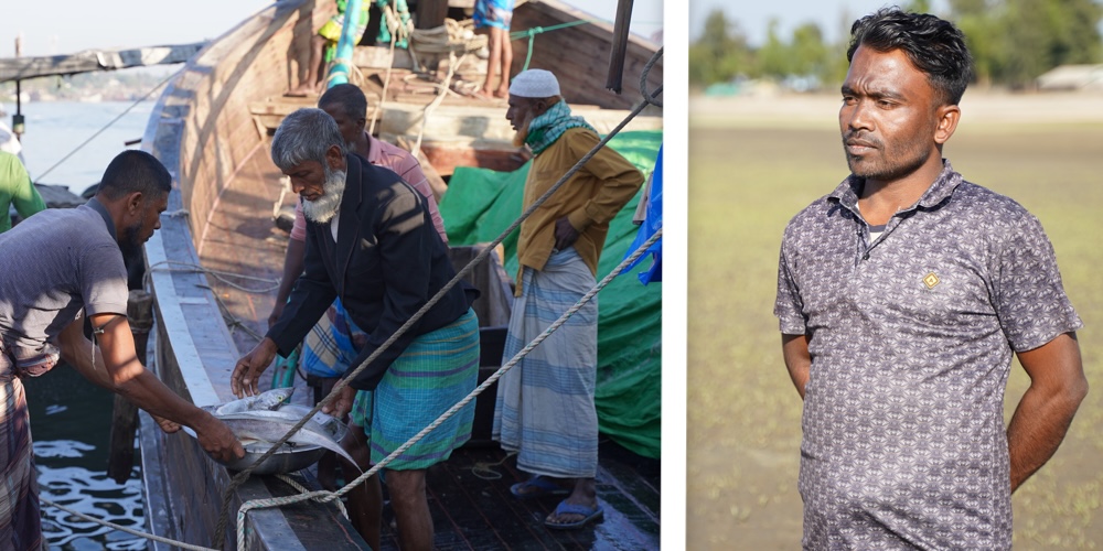  Farhad, right, is one of many fishers in Bangladesh working under tough and uncertain conditions