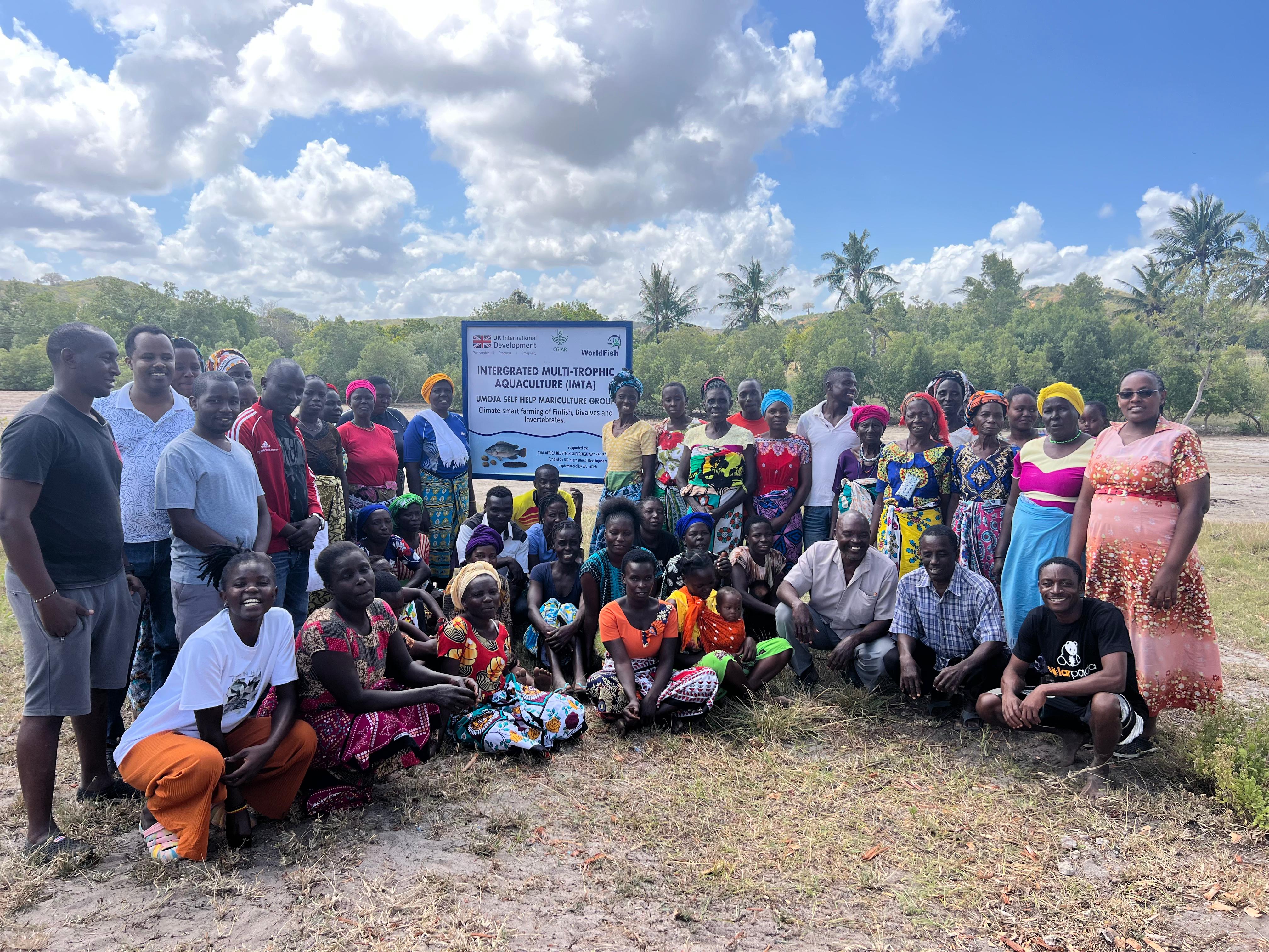 Group photo at Umoja self-help group pilot site, Kibokoni – Kilifi County after the training.jpg