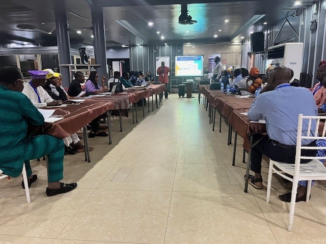 * Prof. Shehu Akintola shares expertise after the presentation of AABS Scientist, Dr. Okomoda Victor Tosin during the AABS workshop in Badagry, Lagos State   