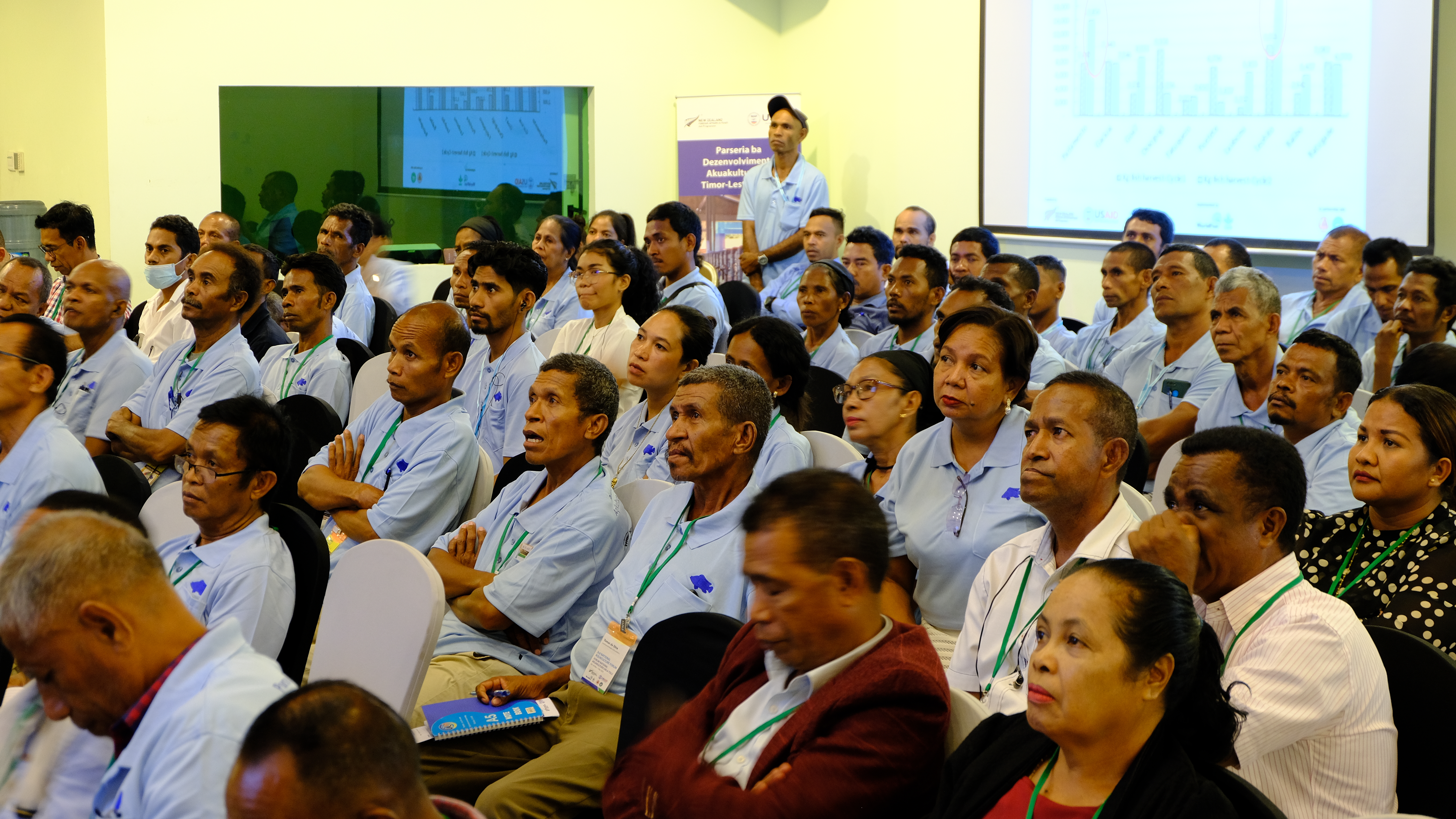Attendees at the 3rd National Aquaculture Forum in Dili, Timor-Leste on 30 November and 1 December 2023.