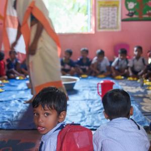 school feeding in assam, india. 