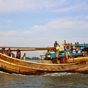Fishing boat at the Bay of Bengal